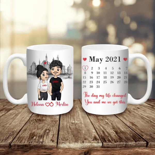The Day My Life Changed, For Valentine's Day, Personalized Valentine Mug
