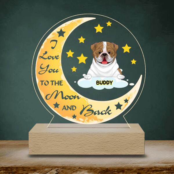 I Love You The Moon And Back - Personalized Acrylic Lamp