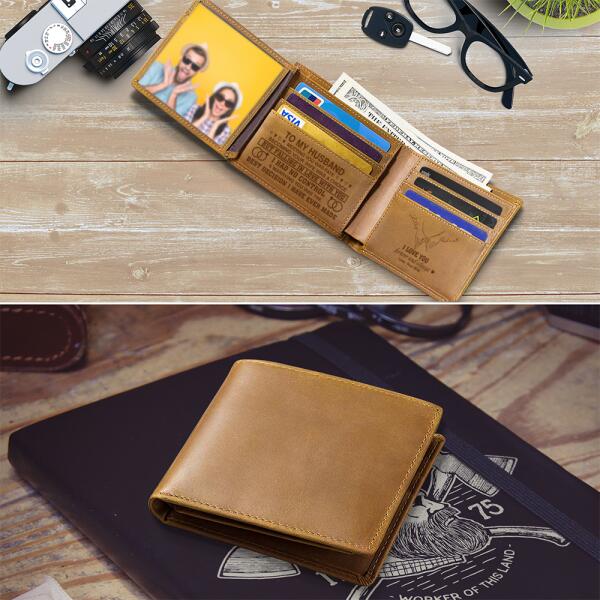To My Husband Meeting You Was Fate Becoming Your Wife Was A Choice  Engraved Men’s - Personalized Wallet