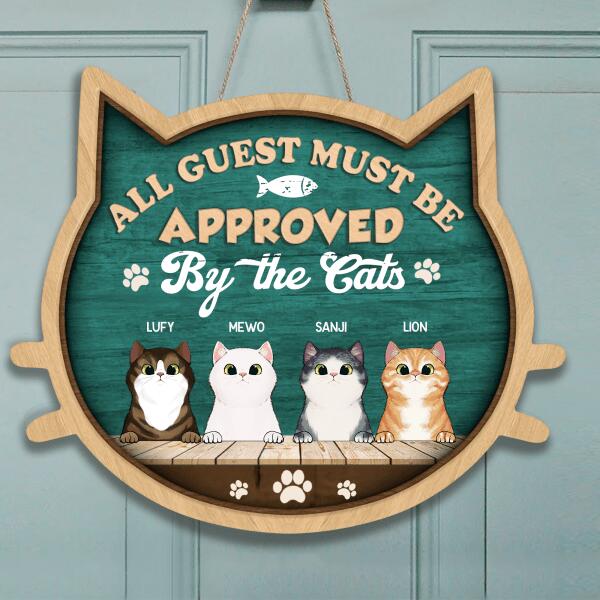 Welcome To Our Home, The Humans Just Live Here With Us - Personalized Door Sign