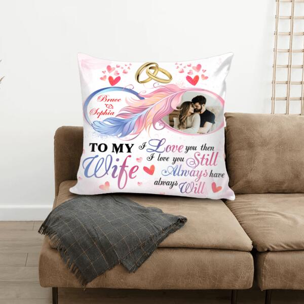 I Love You Then I Love You Still Always Have Always Will - Personalized Pillow (Insert Included)