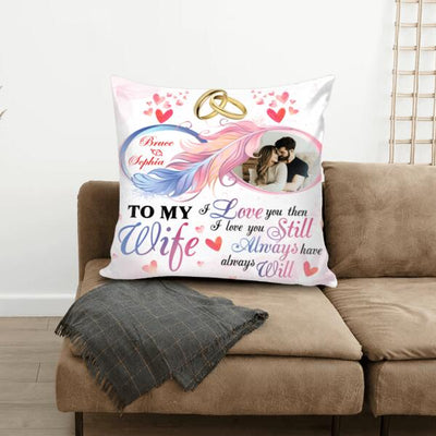 I Love You Then I Love You Still Always Have Always Will - Personalized Pillow (Insert Included)