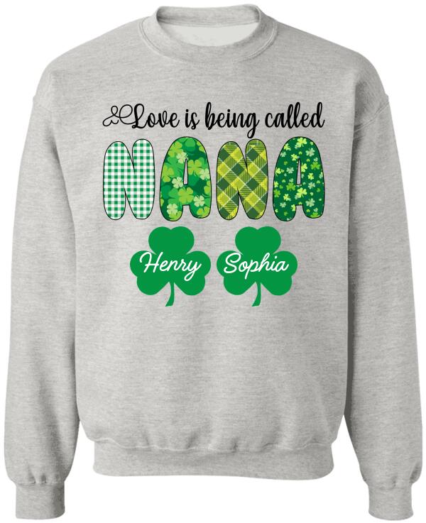 Love Is Being Called Grandma, Personalized Grandma T-Shirt