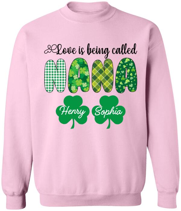 Love Is Being Called Grandma, Personalized Grandma T-Shirt