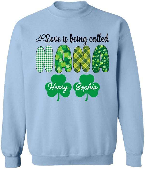 Love Is Being Called Grandma, Personalized Grandma T-Shirt