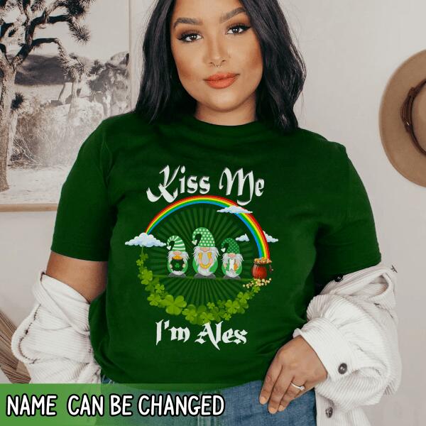 Kiss Me, I'm Irish, For Patrick's Day - Personalized T-shirt