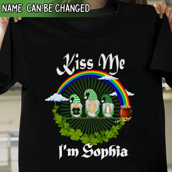 Kiss Me, I&#39;m Irish, For Patrick&#39;s Day - Personalized T-shirt