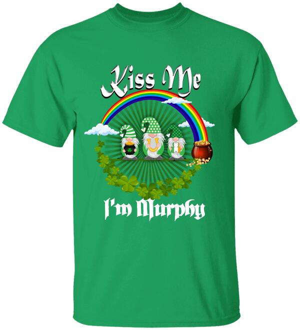 Kiss Me, I'm Irish, For Patrick's Day - Personalized T-shirt
