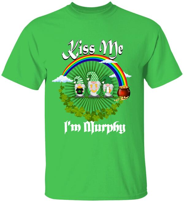 Kiss Me, I'm Irish, For Patrick's Day - Personalized T-shirt