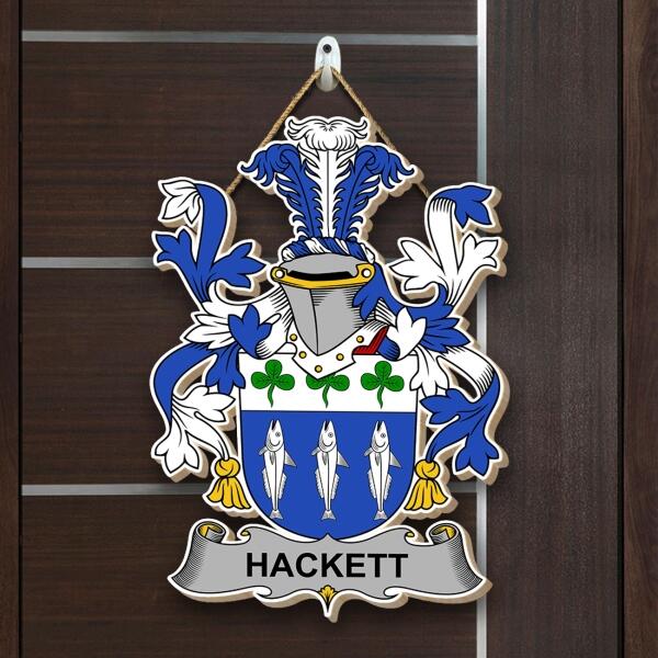 Irish Family Crest St Patricks Day - Personalized Door sign