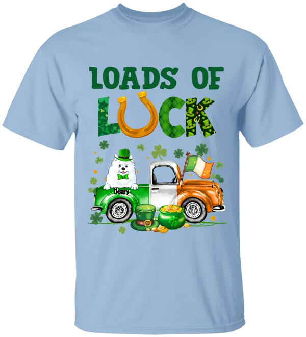 Loads Of Luck Personalized T-Shirt - Lucky Shirt- Fun St Patrick's Day Shirt, For Dog Lovers