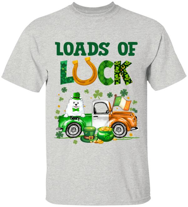 Loads Of Luck Personalized T-Shirt - Lucky Shirt- Fun St Patrick's Day Shirt, For Dog Lovers