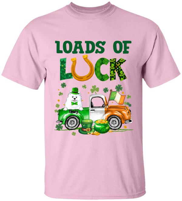 Loads Of Luck Personalized T-Shirt - Lucky Shirt- Fun St Patrick's Day Shirt, For Dog Lovers