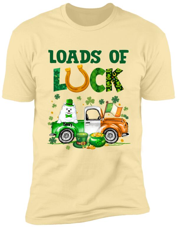 Loads Of Luck Personalized T-Shirt - Lucky Shirt- Fun St Patrick's Day Shirt, For Dog Lovers