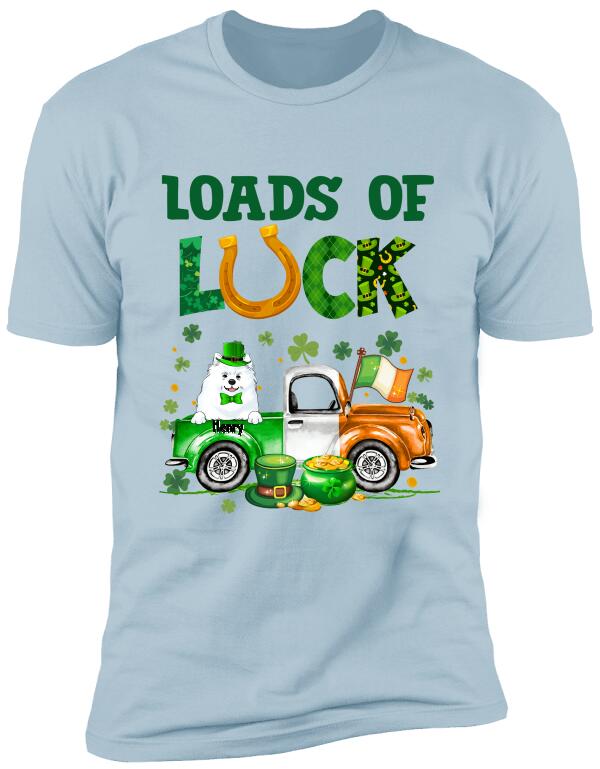 Loads Of Luck Personalized T-Shirt - Lucky Shirt- Fun St Patrick's Day Shirt, For Dog Lovers