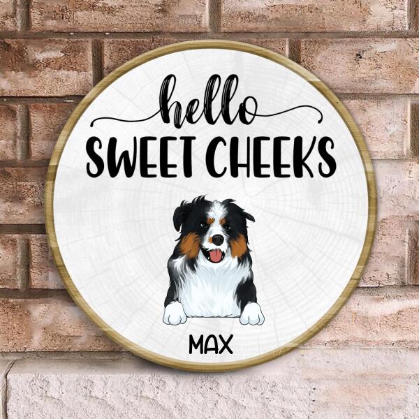 Hello Sweet Cheeks Personalized Wooden Door Sign
