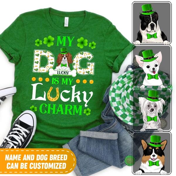 My Dog is My Lucky Charm - Personalized T-shirt