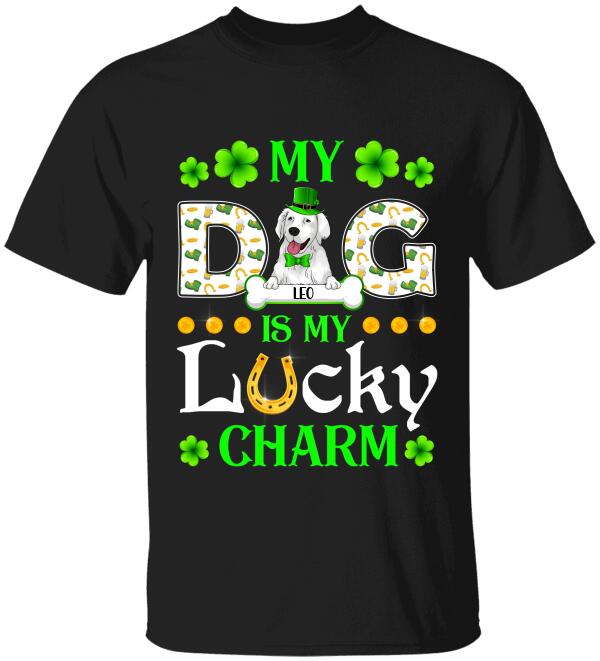 My Dog is My Lucky Charm - Personalized T-shirt