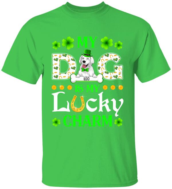 My Dog is My Lucky Charm - Personalized T-shirt