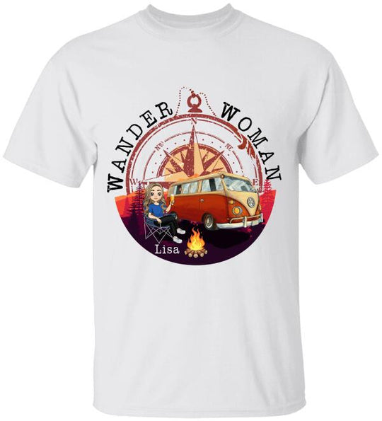 Wander Woman Personalized T-shirt For Camping Lover