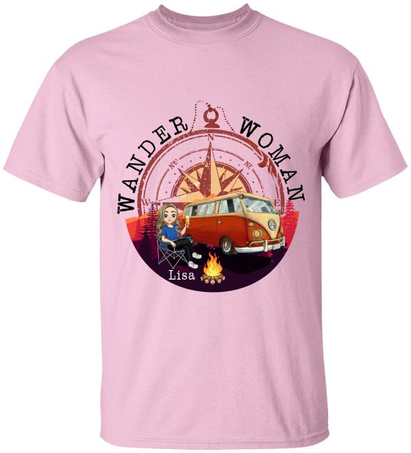 Wander Woman Personalized T-shirt For Camping Lover