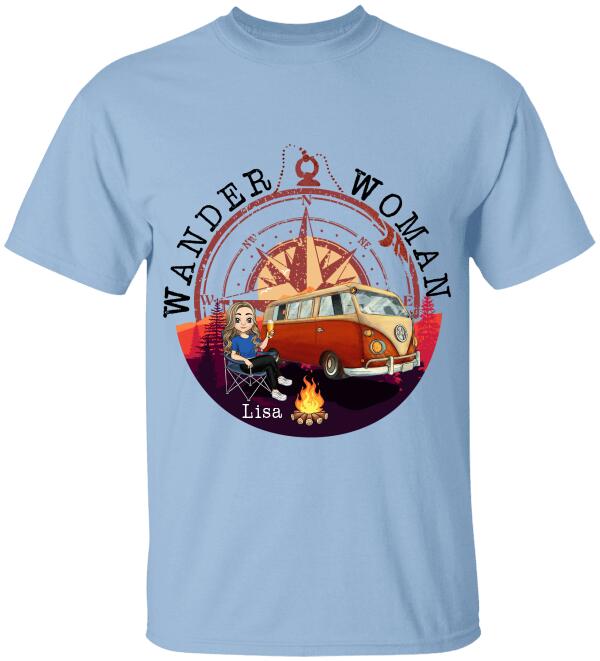 Wander Woman Personalized T-shirt For Camping Lover