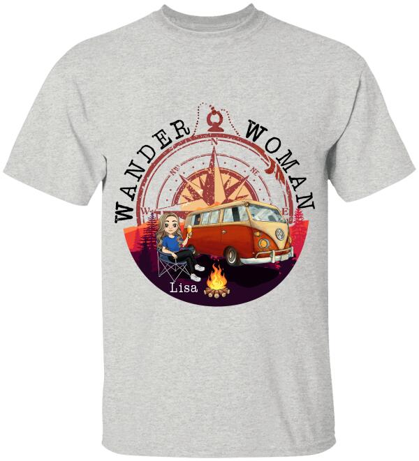 Wander Woman Personalized T-shirt For Camping Lover