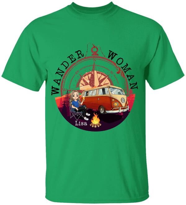 Wander Woman Personalized T-shirt For Camping Lover
