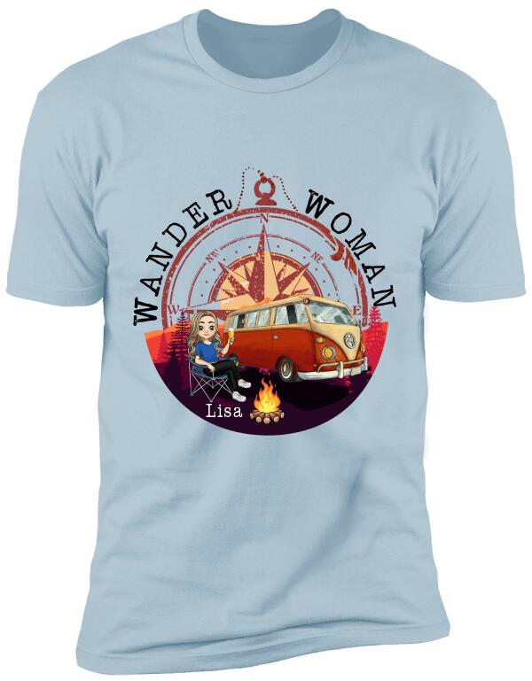 Wander Woman Personalized T-shirt For Camping Lover
