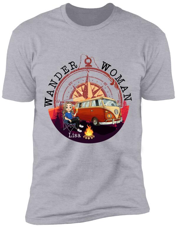 Wander Woman Personalized T-shirt For Camping Lover