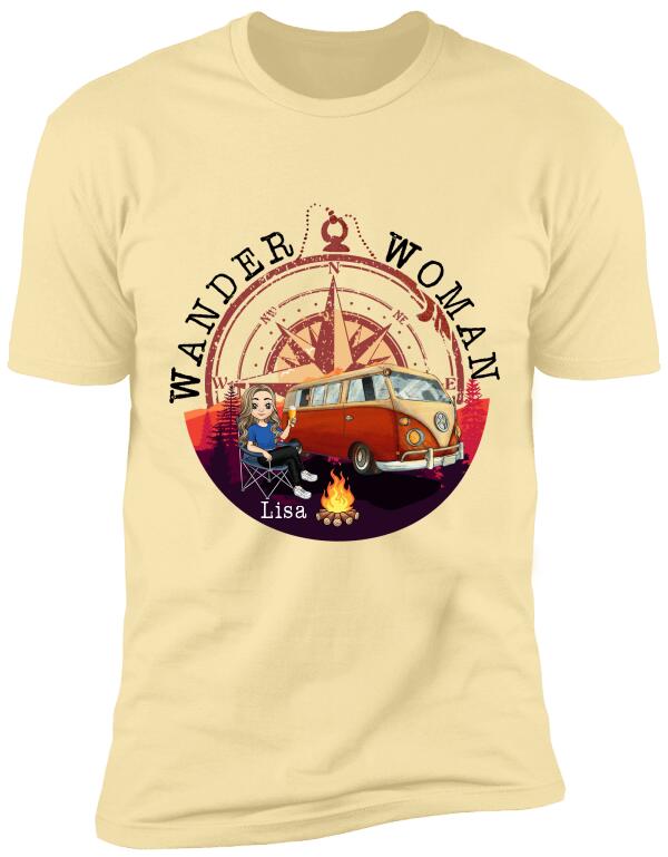 Wander Woman Personalized T-shirt For Camping Lover