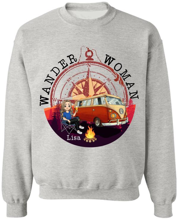 Wander Woman Personalized T-shirt For Camping Lover