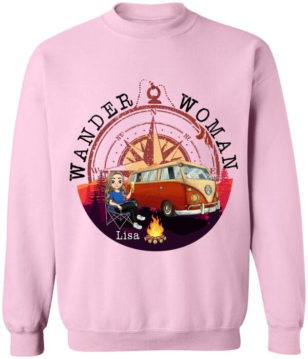 Wander Woman Personalized T-shirt For Camping Lover