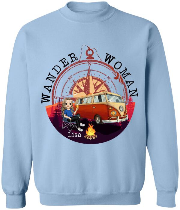 Wander Woman Personalized T-shirt For Camping Lover