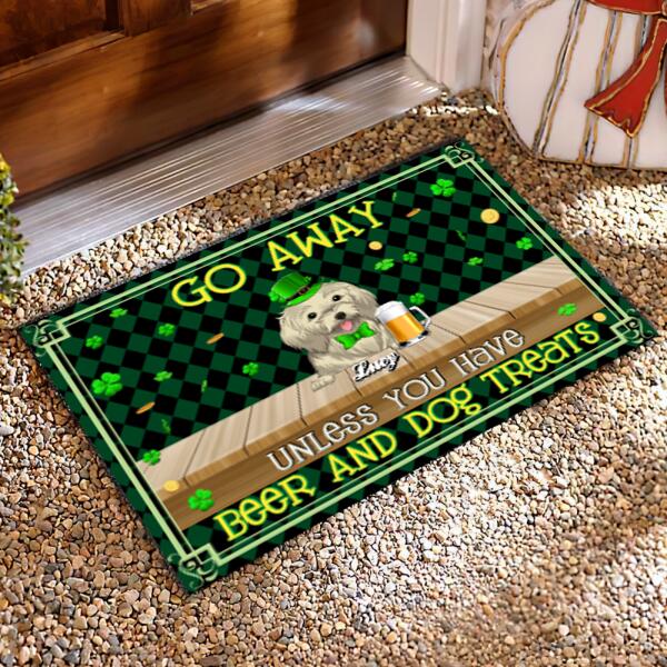 Go Away Unless You Have Beer And Dog Treats Doormat
