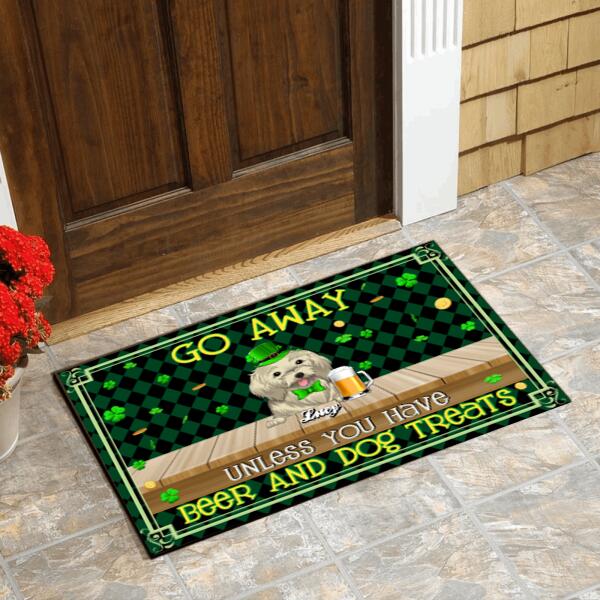 Go Away Unless You Have Beer And Dog Treats Doormat