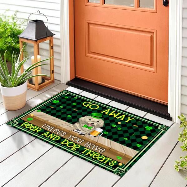 Go Away Unless You Have Beer And Dog Treats Doormat