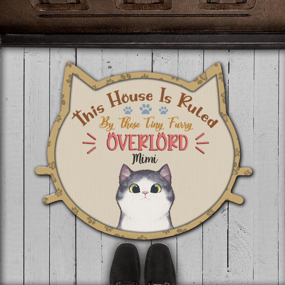 This House Is Ruled By These Tiny Furry Overlords, Personalized Doormat