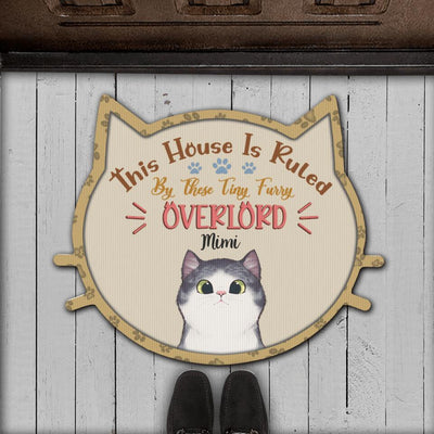 This House Is Ruled By These Tiny Furry Overlords, Personalized Doormat