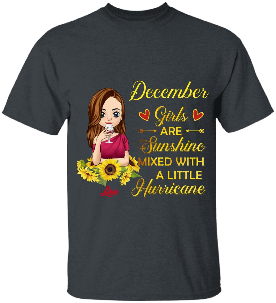 The Girls Are Sunshine Mixed With A Little Hurricane, Personalized T-shirt