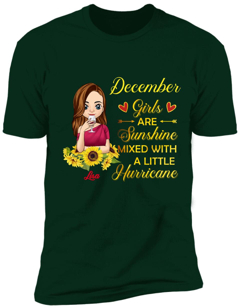The Girls Are Sunshine Mixed With A Little Hurricane, Personalized T-shirt