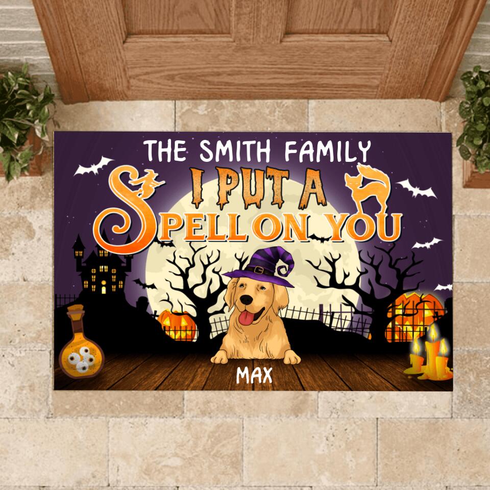 We But A Spell On You - Funny Doormat For Dog Lovers - Personalized Doormat