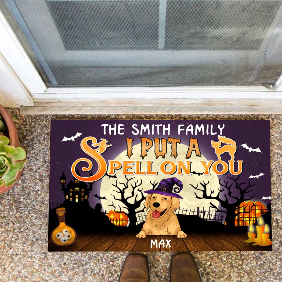 We But A Spell On You - Funny Doormat For Dog Lovers - Personalized Doormat