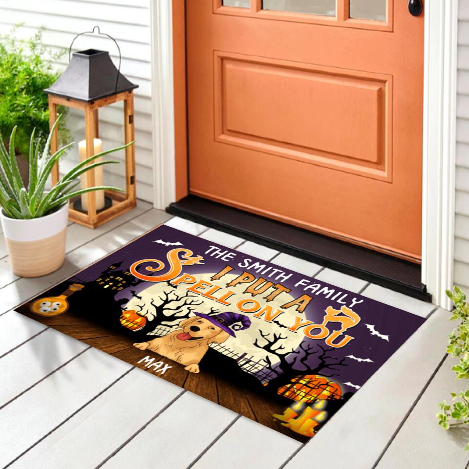 We But A Spell On You - Funny Doormat For Dog Lovers - Personalized Doormat
