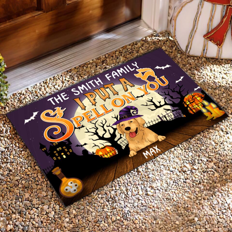 We But A Spell On You - Funny Doormat For Dog Lovers - Personalized Doormat