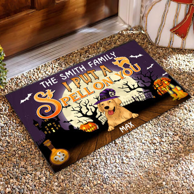 We But A Spell On You - Funny Doormat For Dog Lovers - Personalized Doormat