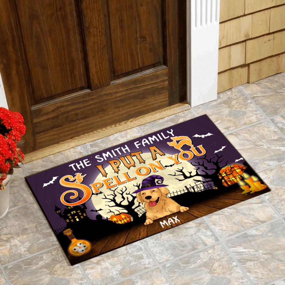 We But A Spell On You - Funny Doormat For Dog Lovers - Personalized Doormat
