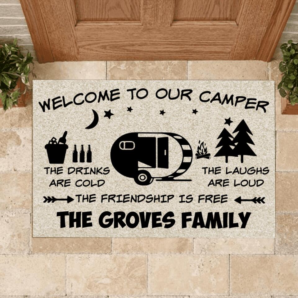 Welcome To Our Camper - Personalized Doormat
