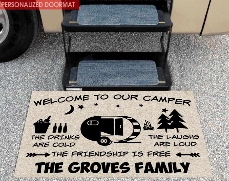 Welcome To Our Camper - Personalized Doormat