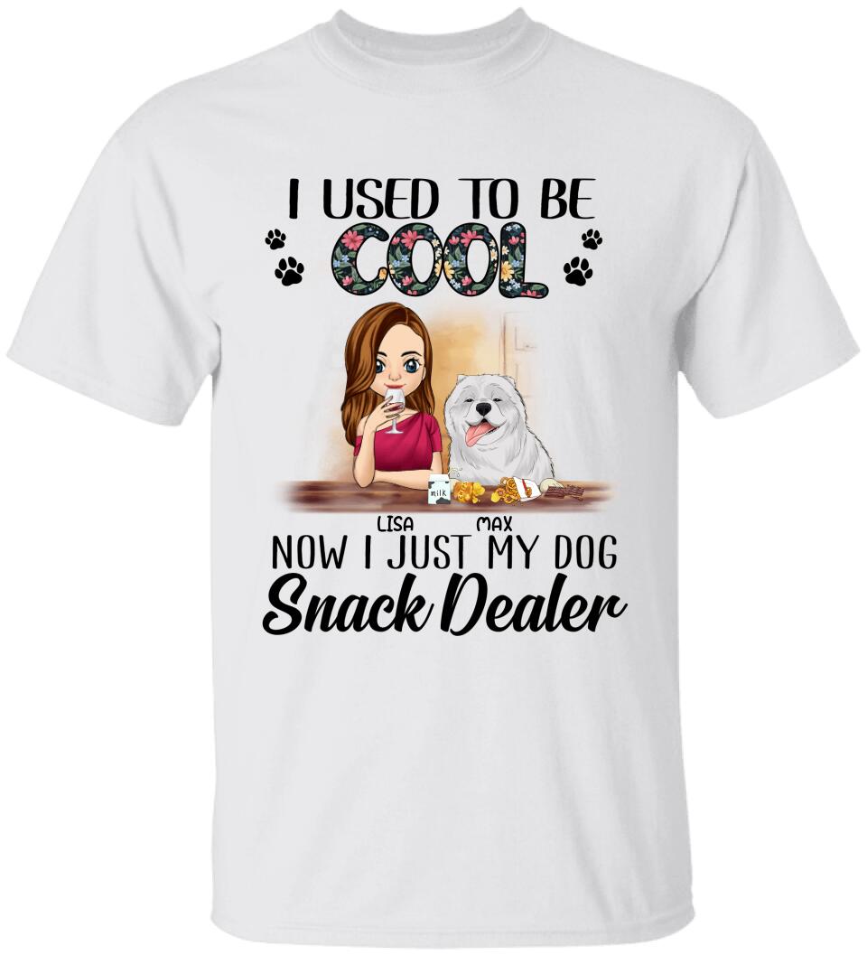 I Used To Be Cool. Now I Just My Dogs Snack Dealer - Personalized T-Shirt, Sweatshirt